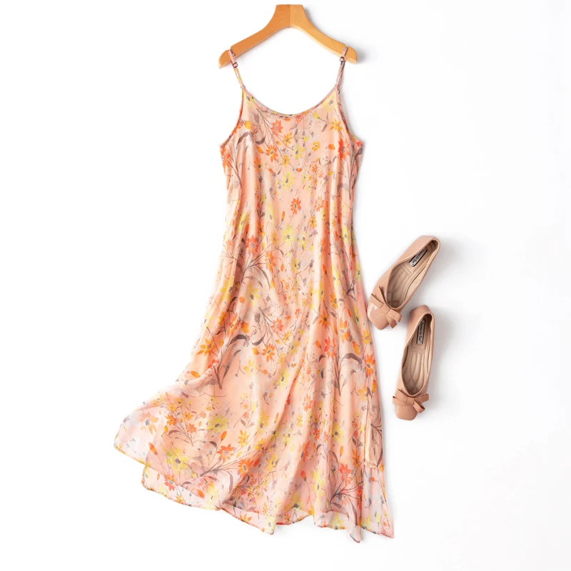 Summer Dress Natural Silk Spaghetti Strap Bohemian A-LINE Sleeveless Clothing Women Vestidos De Mujer Print Clothing Women
Summer Dress Natural Silk Spaghetti Strap Bohemian A-LINE Sleeveless Clothing Women Vestidos De Mujer Print Clothing Women