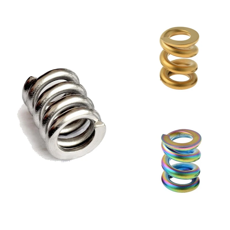 Folding Bicycle Shock Absorber Spring Titanium For Brompton Bike Damping Spring Titanium Shock Absorber 
Folding Bicycle Shock Absorber Spring Titanium For Brompton Bike Damping Spring Titanium Shock Absorber