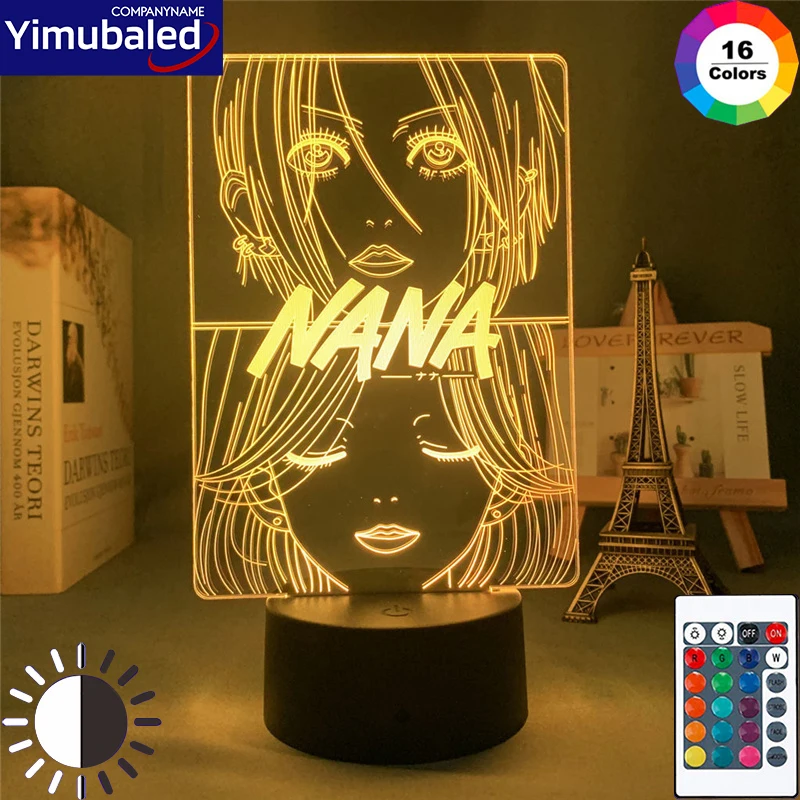 Anime NANA Led Night Light Oosaki Nana & Komatsu Nana Acrylic 3d Lamp Flash for Bedroom Remote Control Color Changing Nightlight
Anime NANA Led Night Light Oosaki Nana & Komatsu Nana Acrylic 3d Lamp Flash for Bedroom Remote Control Color Changing Nightlight