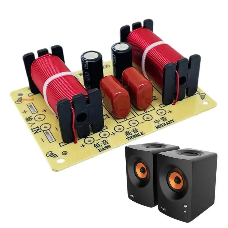 3 Way Speaker Frequency Divider 150W Hi-Fi Crossover Filter Module Board For DIY Speaker Modification For Cross Filter Treble
3 Way Speaker Frequency Divider 150W Hi-Fi Crossover Filter Module Board For DIY Speaker Modification For Cross Filter Treble
