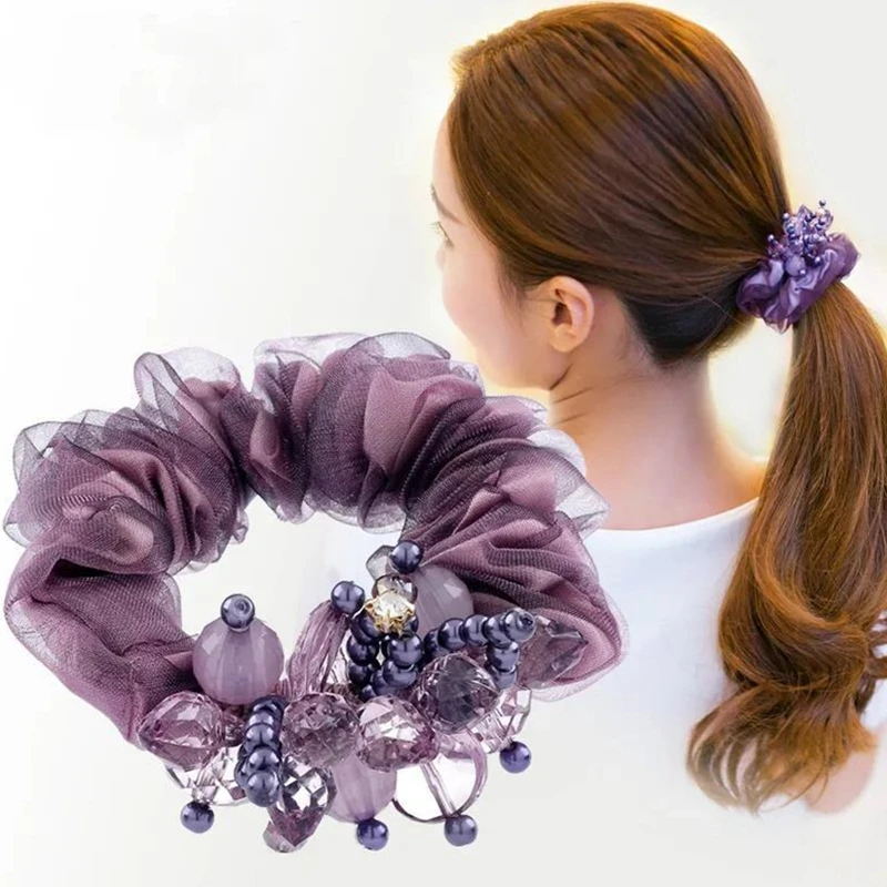 1pc Girls Fabric Spun Yarn Hair Ring Large Intestine Circle Ponytail Hair Circle Hair Accessories Elastic Head Bands for Girls
1pc Girls Fabric Spun Yarn Hair Ring Large Intestine Circle Ponytail Hair Circle Hair Accessories Elastic Head Bands for Girls