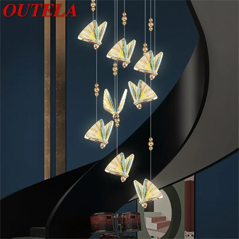 OUTELA Nordic Butterfly Chandelier Lamps Fixtures Modern Pendant Lights Home LED for Stairs Hall
OUTELA Nordic Butterfly Chandelier Lamps Fixtures Modern Pendant Lights Home LED for Stairs Hall
