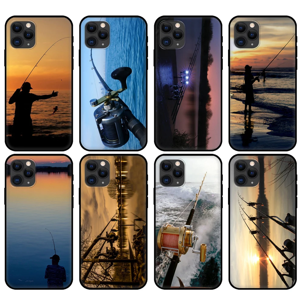 Black tpu case for iphone 5 5s se 2020 6 6s 7 8 plus x 10 XR XS 11 12 mini pro MAX back cover CARP FISHING RODS
Black tpu case for iphone 5 5s se 2020 6 6s 7 8 plus x 10 XR XS 11 12 mini pro MAX back cover CARP FISHING RODS