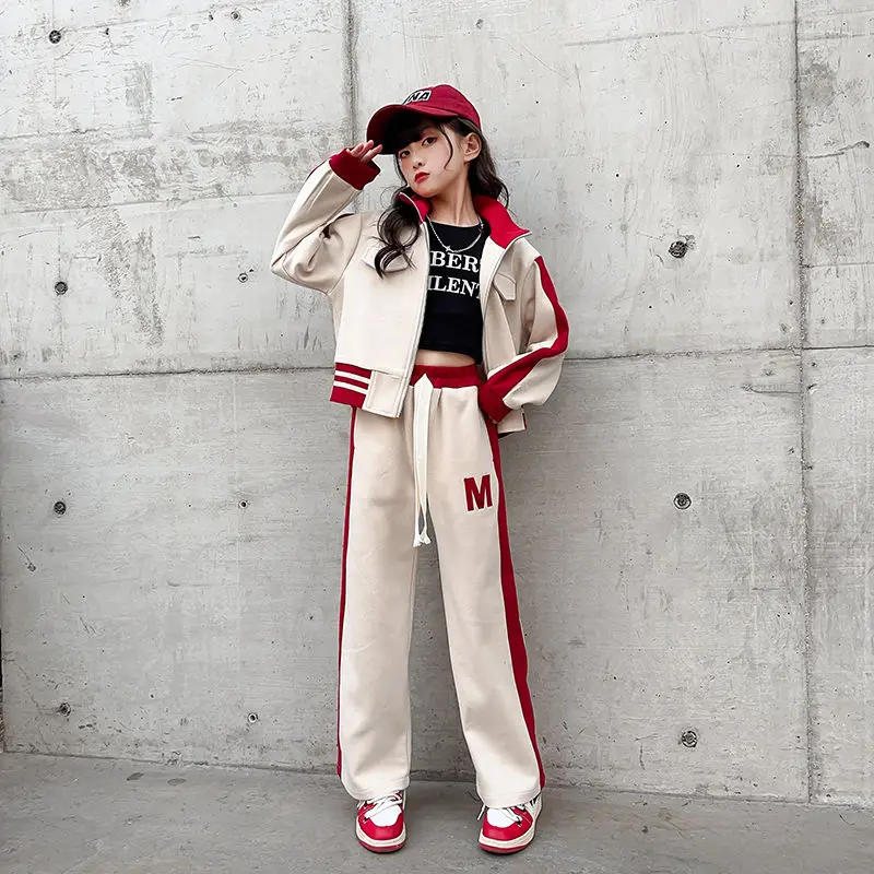 2023 Spring Girls Tracksuit Letter Fashion Zipper Two Pieces Teenage Children Clothing Set Casual Sport Kids Outfits 13 14 Year
2023 Spring Girls Tracksuit Letter Fashion Zipper Two Pieces Teenage Children Clothing Set Casual Sport Kids Outfits 13 14 Year