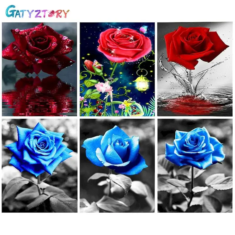 GATYZTORY DIY Blue rose Painting By Numbers Paint By Numbers For Adults Flowers Picture 60x75cm Frames Decor Home Wall Art
GATYZTORY DIY Blue rose Painting By Numbers Paint By Numbers For Adults Flowers Picture 60x75cm Frames Decor Home Wall Art