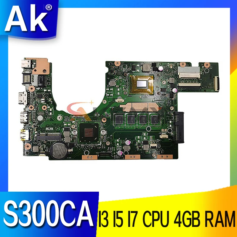 Оригинальная материнская плата S300CA для ноутбука ASUS S300C S300CA S300 
Оригинальная материнская плата S300CA для ноутбука ASUS S300C S300CA S300