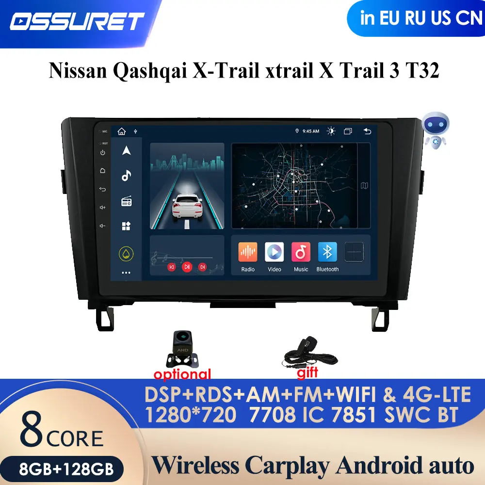 Car Radio Multimedia DVD Video Player Navigation GPS Android 4G for Nissan X-Trail XTrail T32 Qashqai Rogue 2014-2018 No 2din PC
Car Radio Multimedia DVD Video Player Navigation GPS Android 4G for Nissan X-Trail XTrail T32 Qashqai Rogue 2014-2018 No 2din PC