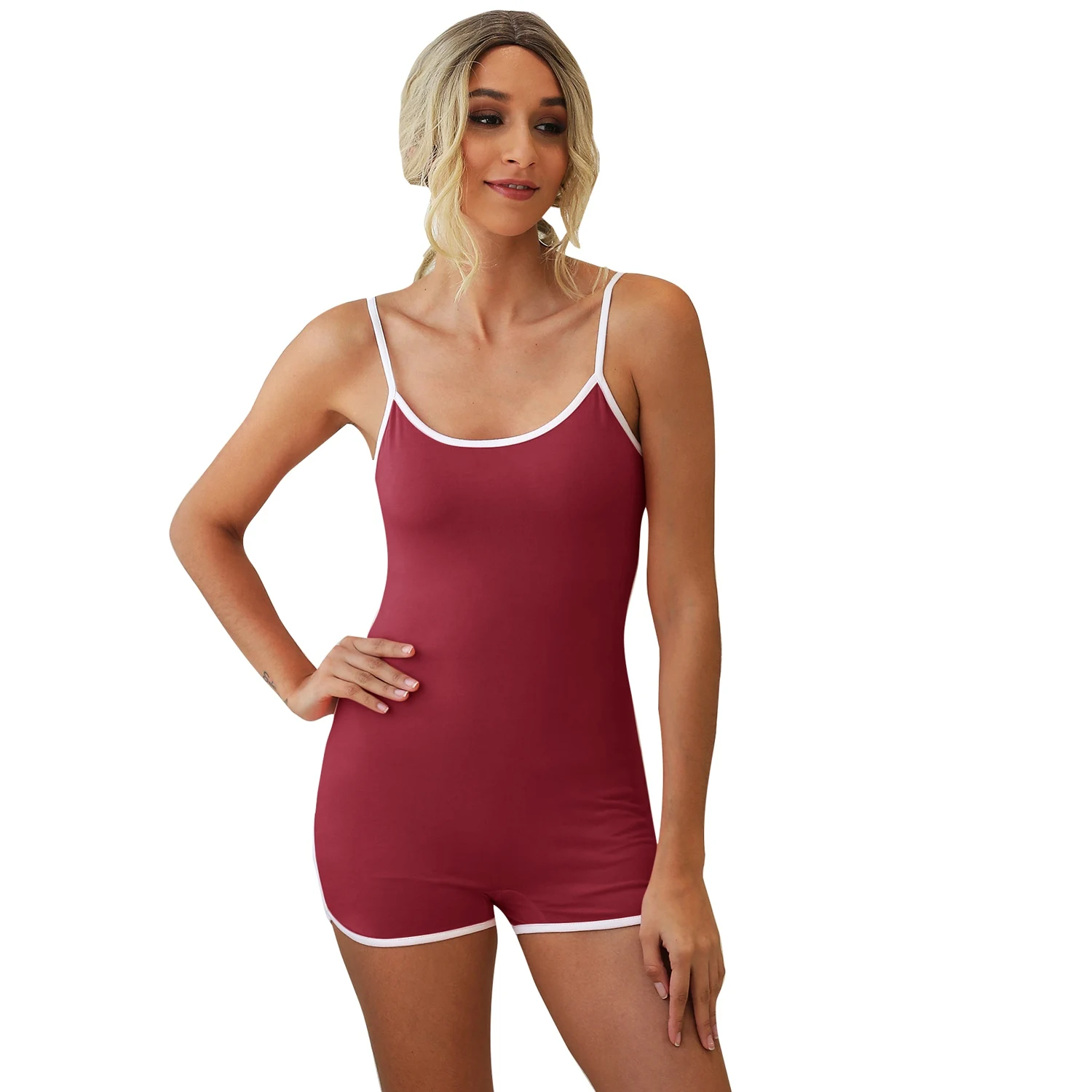Women Bodysuits Strap Sexy Sleeveless Sporty Rompers Street Night Club Party Beach Jumpsuits XXL Size Red
Women Bodysuits Strap Sexy Sleeveless Sporty Rompers Street Night Club Party Beach Jumpsuits XXL Size Red