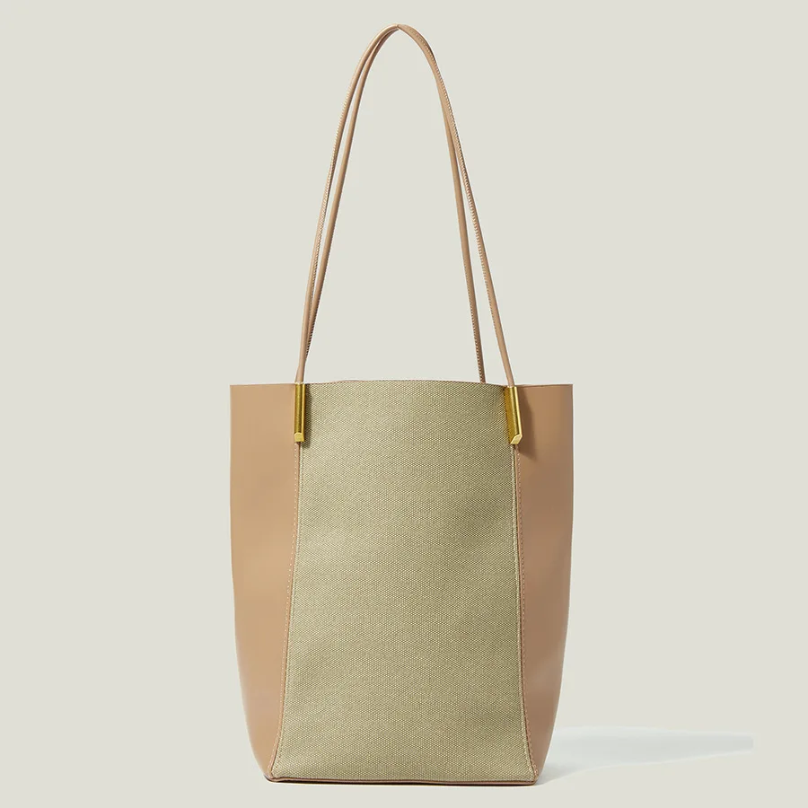 Сумка на плечо женская из хлопка и льна, с текстурой под кожу 
Сумка на плечо женская из хлопка и льна, с текстурой под кожу