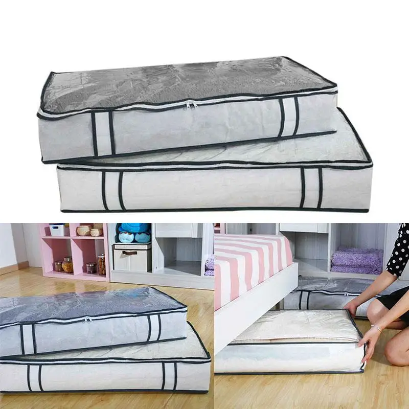 Under Bed Storage Drawer Organizer Non-woven PVC Storage Box for Clothing/Blankets/Shoes
Under Bed Storage Drawer Organizer Non-woven PVC Storage Box for Clothing/Blankets/Shoes