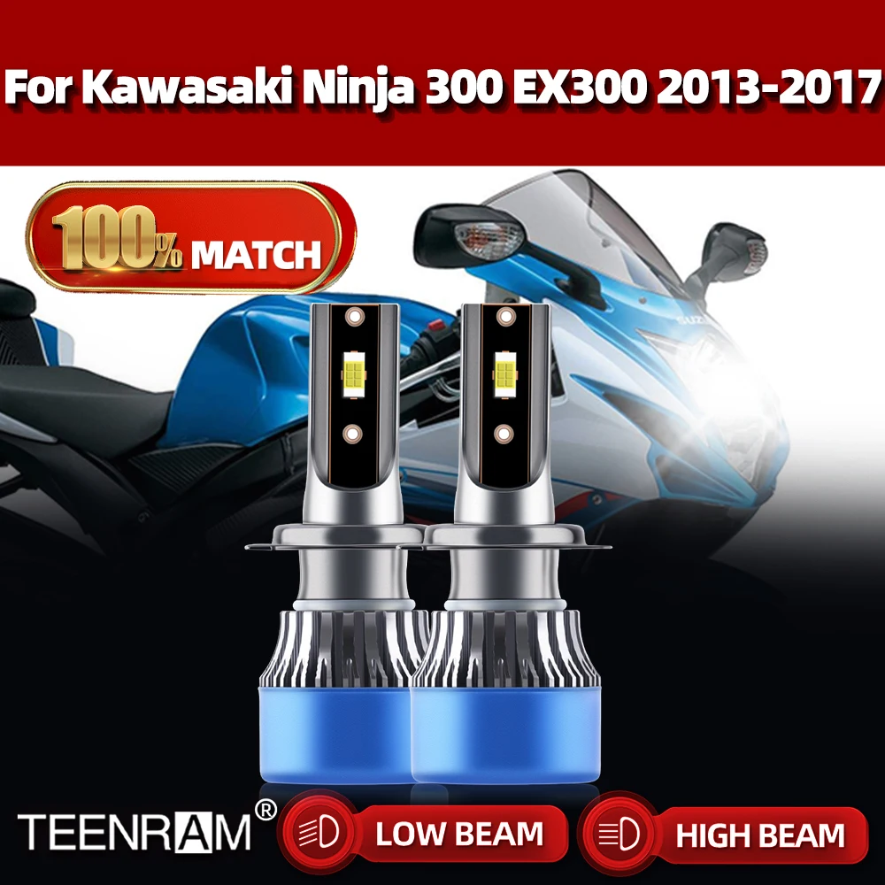 2Pcs Motorcycle Led Headlight Bulbs CSP Chip Moto Headlamp 12V 6000K For Kawasaki Ninja 300 EX300 2013 2014 2015 2016 2017
2Pcs Motorcycle Led Headlight Bulbs CSP Chip Moto Headlamp 12V 6000K For Kawasaki Ninja 300 EX300 2013 2014 2015 2016 2017