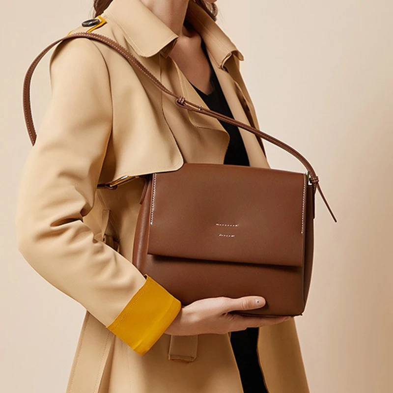 Woman Crossbody Square Bag Genuine Leather Commuter Shoulder Bags Lady Stylish Versatile Underarm Classic Solid Messenger Tote
Woman Crossbody Square Bag Genuine Leather Commuter Shoulder Bags Lady Stylish Versatile Underarm Classic Solid Messenger Tote