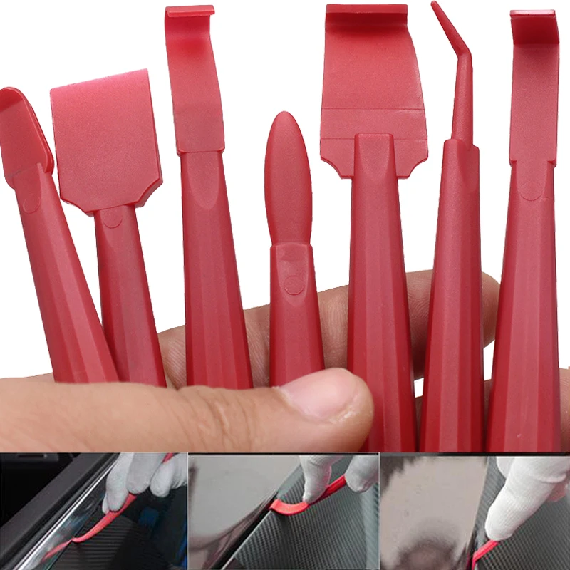 7Pcs/Set Universal 3D Carbon Fiber Decal Film Micro Squeegee Kit Car Scraper Tools Wrap Red Blue Vinyl Tool Car Accessories
7Pcs/Set Universal 3D Carbon Fiber Decal Film Micro Squeegee Kit Car Scraper Tools Wrap Red Blue Vinyl Tool Car Accessories