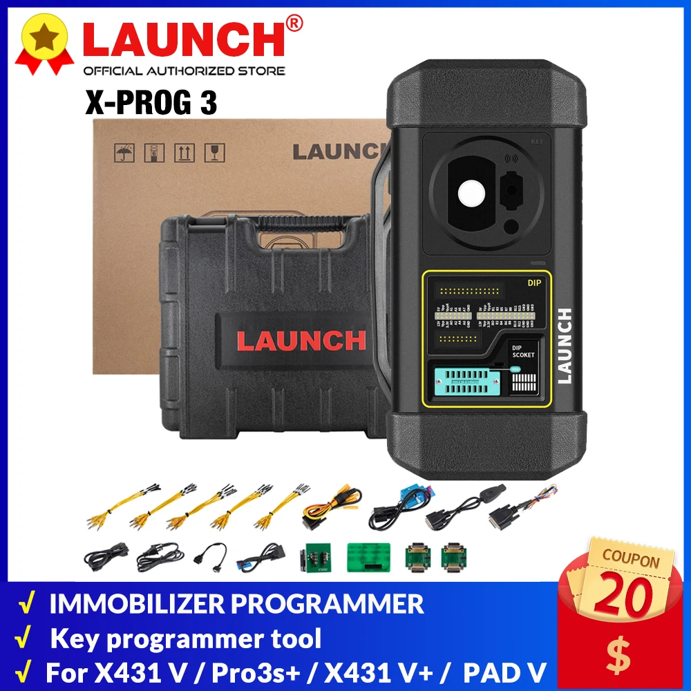 LAUNCH X431 X-PROG 3 Vehicle Immobilizer Programmer Key programmer tool XPROG For X431 V pro3s+ X431 V+ PAD V PAD VII xprog 3
LAUNCH X431 X-PROG 3 Vehicle Immobilizer Programmer Key programmer tool XPROG For X431 V pro3s+ X431 V+ PAD V PAD VII xprog 3