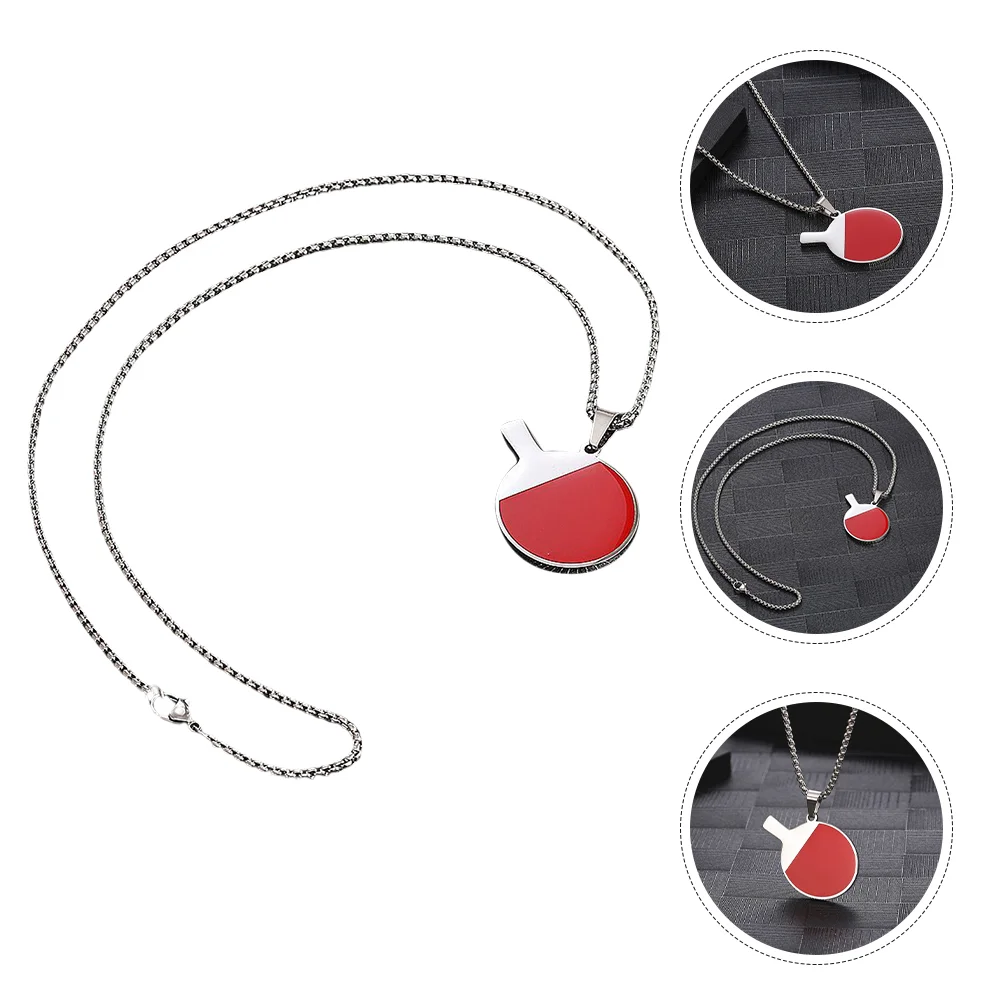 Men Gifts Metal Necklace Sweater Chain Decoration Titanium Steel Table Tennis Male Jewelry Women Pendant
Men Gifts Metal Necklace Sweater Chain Decoration Titanium Steel Table Tennis Male Jewelry Women Pendant