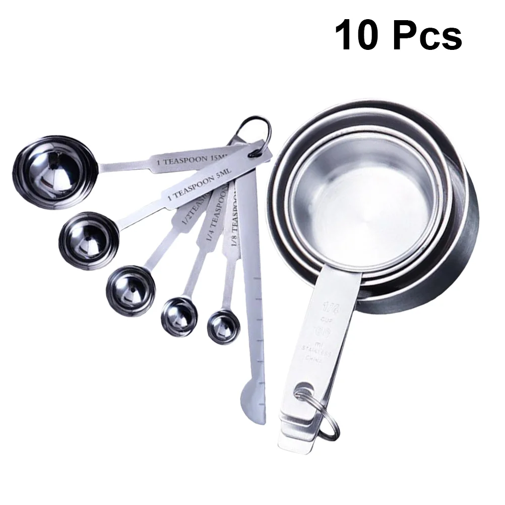 Measuring Spoons Spoon Stainless Steel Cooking Measure Cup Cups Set Coffee Teaspoon Metal Mesururing Kitchen Scoops Measurements
Measuring Spoons Spoon Stainless Steel Cooking Measure Cup Cups Set Coffee Teaspoon Metal Mesururing Kitchen Scoops Measurements