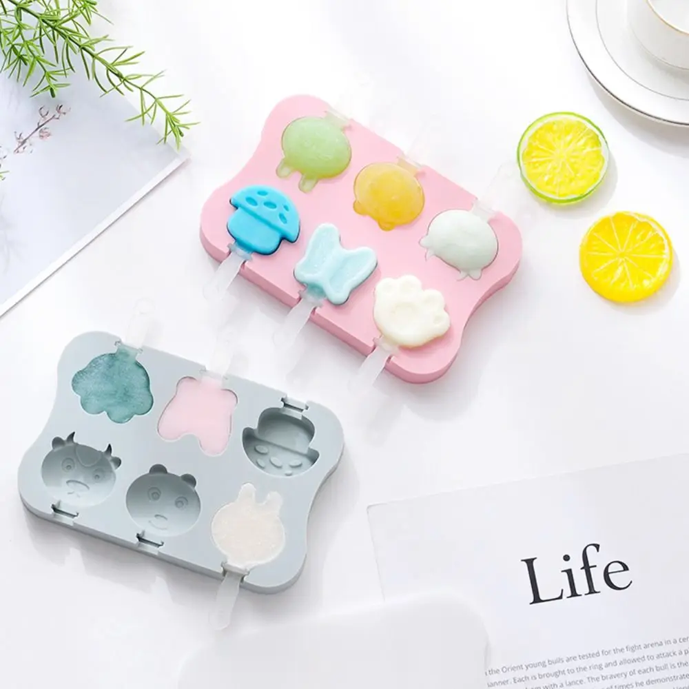 Cartoon Animal 6 Cavity DIY Tools for Kids Kitchen Gadgets Popsicles Molds Freeze Mold Silicone Tray Popsicle Maker
Cartoon Animal 6 Cavity DIY Tools for Kids Kitchen Gadgets Popsicles Molds Freeze Mold Silicone Tray Popsicle Maker