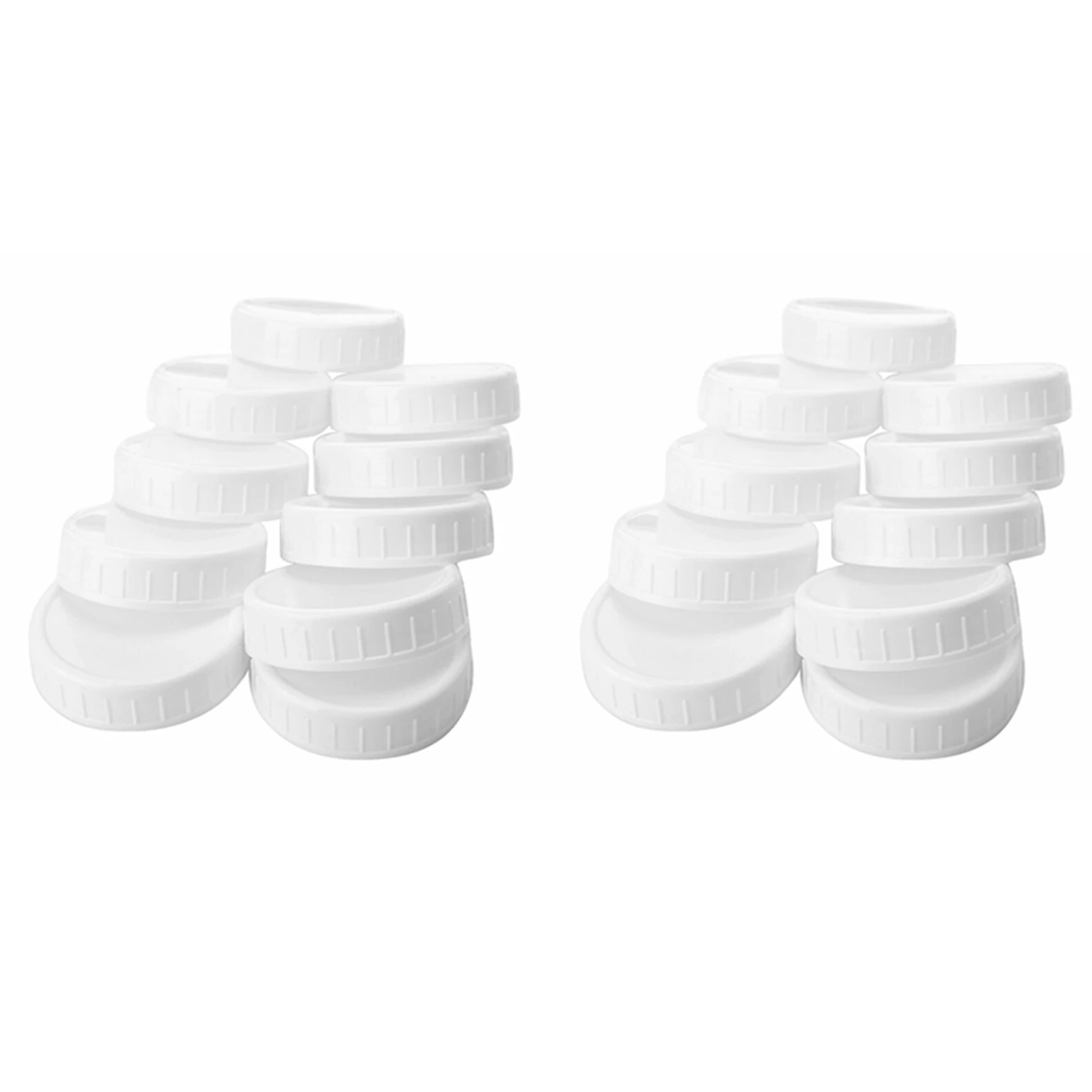 20Pcs Plastic Storage Caps Lids Ribbed For 70Mm Standard Regular Mouth Mason Jar Bottle
20Pcs Plastic Storage Caps Lids Ribbed For 70Mm Standard Regular Mouth Mason Jar Bottle