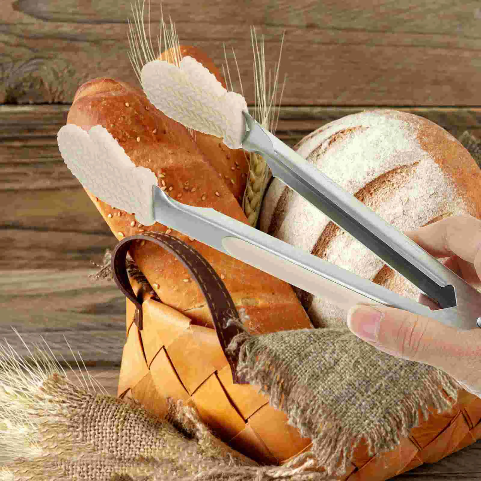 2 Pcs Metal Kitchen Tong Bread Clip Serving Utensils Tongs Pastry Catering Silica Gel Meat
2 Pcs Metal Kitchen Tong Bread Clip Serving Utensils Tongs Pastry Catering Silica Gel Meat