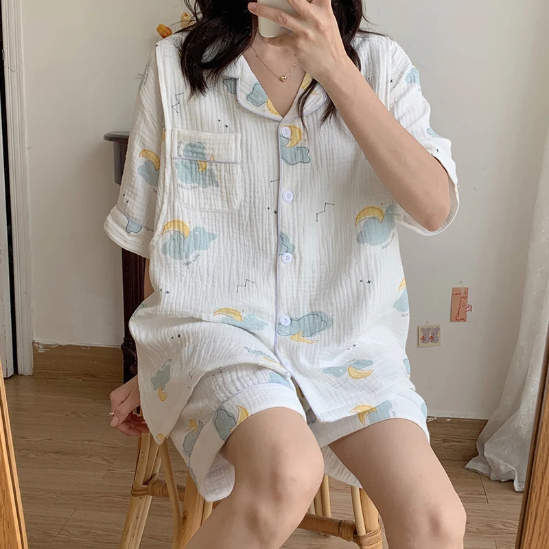 100% Cotton Maternity Nursing Sleepwear Sets Cartoon Printed Plus Size 5XL Loose Pajamas Pregnancy Short Sleeve Shorts Home Wear
100% Cotton Maternity Nursing Sleepwear Sets Cartoon Printed Plus Size 5XL Loose Pajamas Pregnancy Short Sleeve Shorts Home Wear