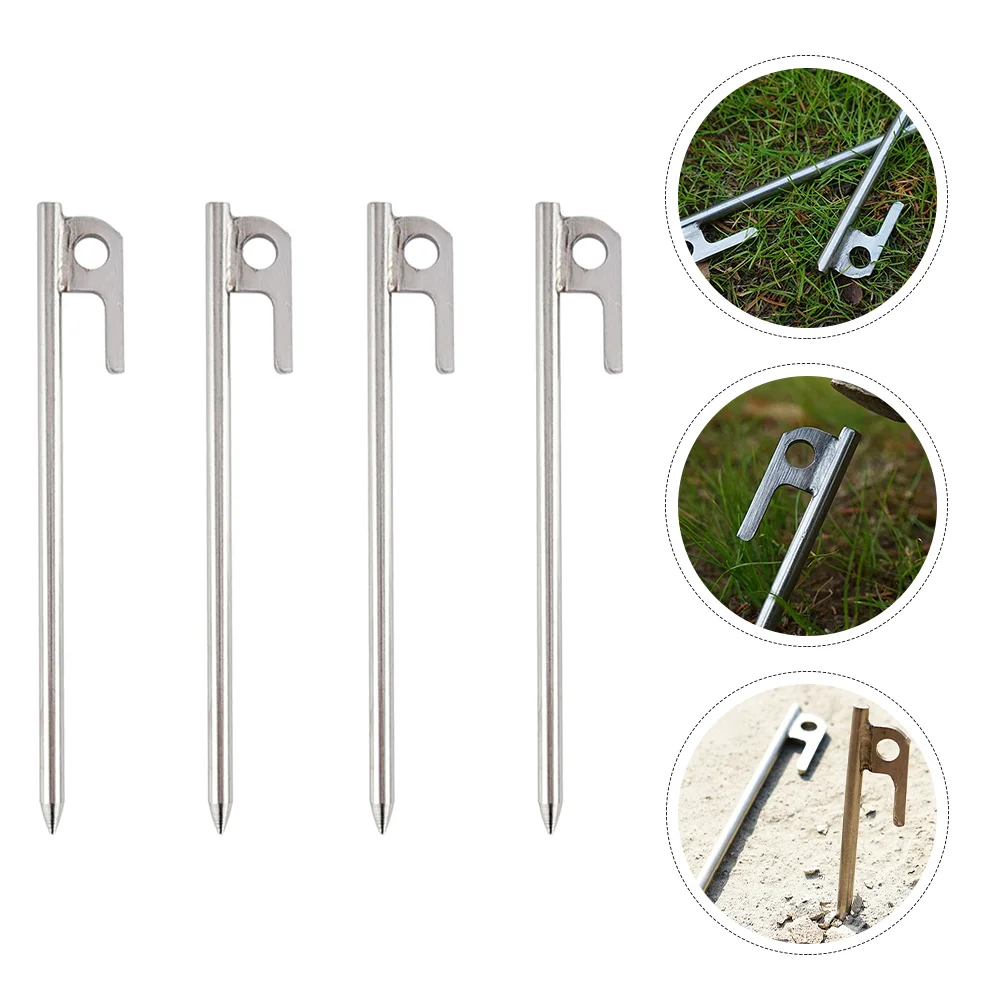4pcs Outdoor Camping Hiking Nail Tent Nail Pegs Stakes Stainless Steel Tent Nail
4pcs Outdoor Camping Hiking Nail Tent Nail Pegs Stakes Stainless Steel Tent Nail