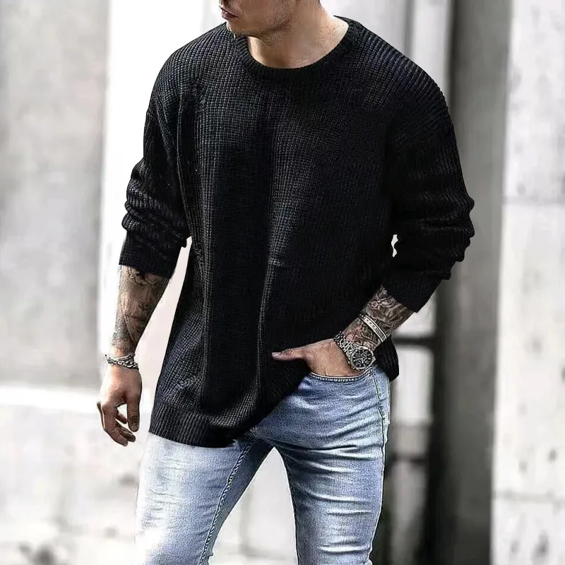 Men's Autumn and Winter New Fashion Solid Color Knit Casual Tops Amazon Knit Sweaters Cross-border Men's Trend M-3XL
Men's Autumn and Winter New Fashion Solid Color Knit Casual Tops Amazon Knit Sweaters Cross-border Men's Trend M-3XL