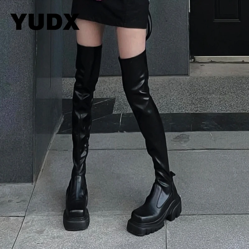 Designer Platform Over-the-knee Boots Ladies Chunky 2023 New Winter Thigh High Boot Women Goth Long Boot Female Motorcycle Shoes
Designer Platform Over-the-knee Boots Ladies Chunky 2023 New Winter Thigh High Boot Women Goth Long Boot Female Motorcycle Shoes