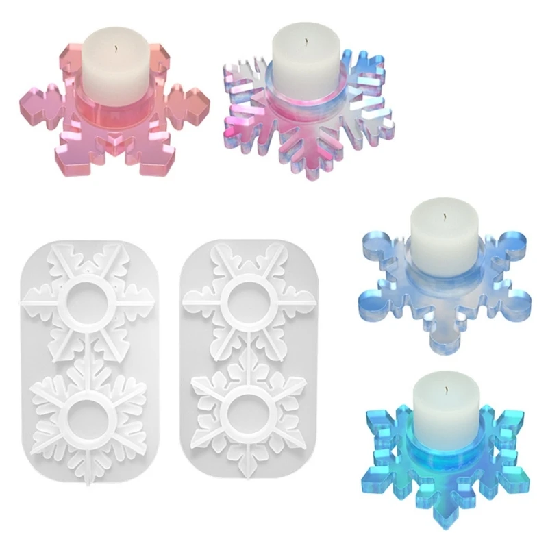 2Pcs Snowflake Candle Holder Resin Molds for DIY Tealights Holder Home Decors Dropship 
2Pcs Snowflake Candle Holder Resin Molds for DIY Tealights Holder Home Decors Dropship