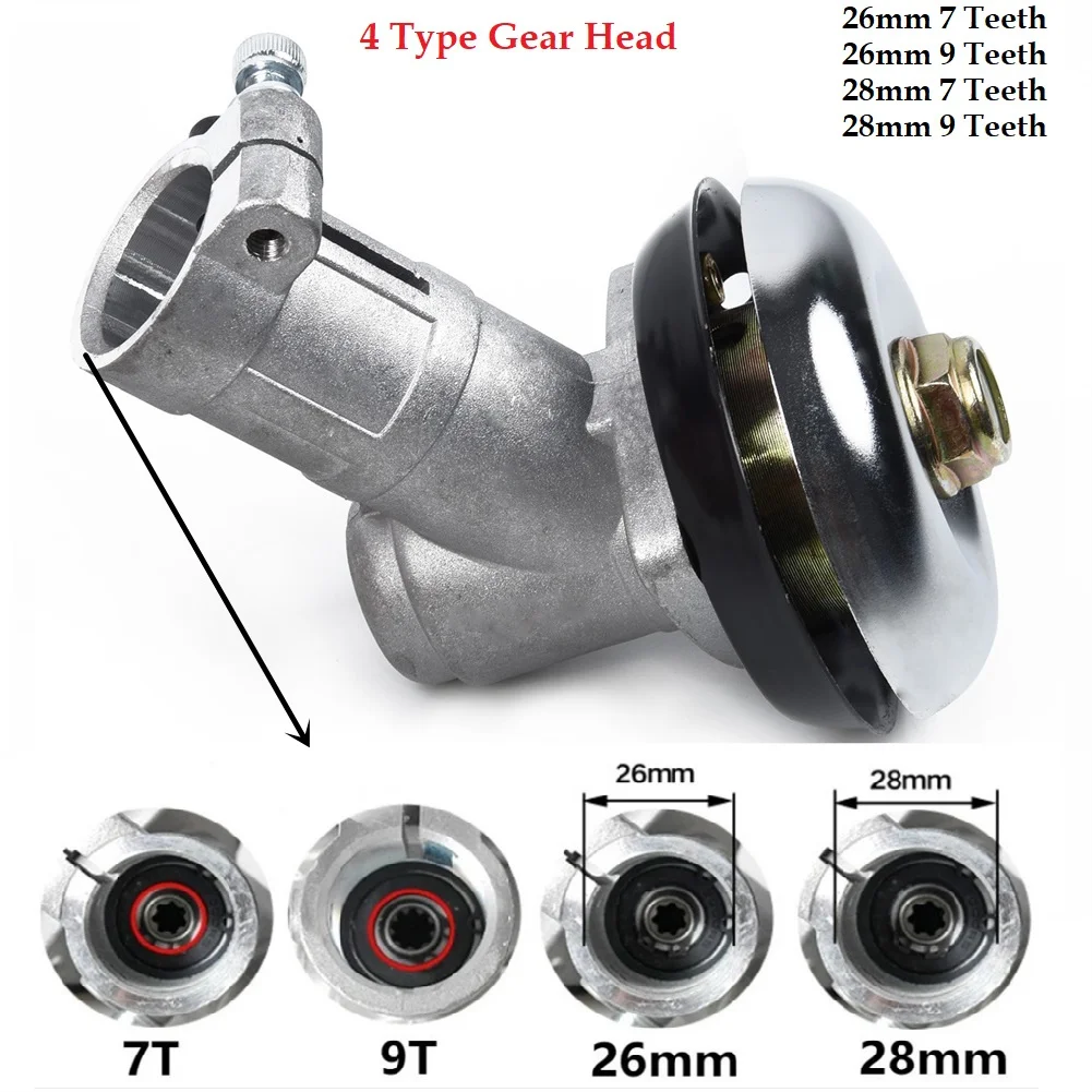 26mm/28mm Trimmer Gearbox Gearhead Brushcutter Grass Trimmer Gear Head 7 9 Teeth For Various Grass Trimmer Brush Cutter Garden
26mm/28mm Trimmer Gearbox Gearhead Brushcutter Grass Trimmer Gear Head 7 9 Teeth For Various Grass Trimmer Brush Cutter Garden