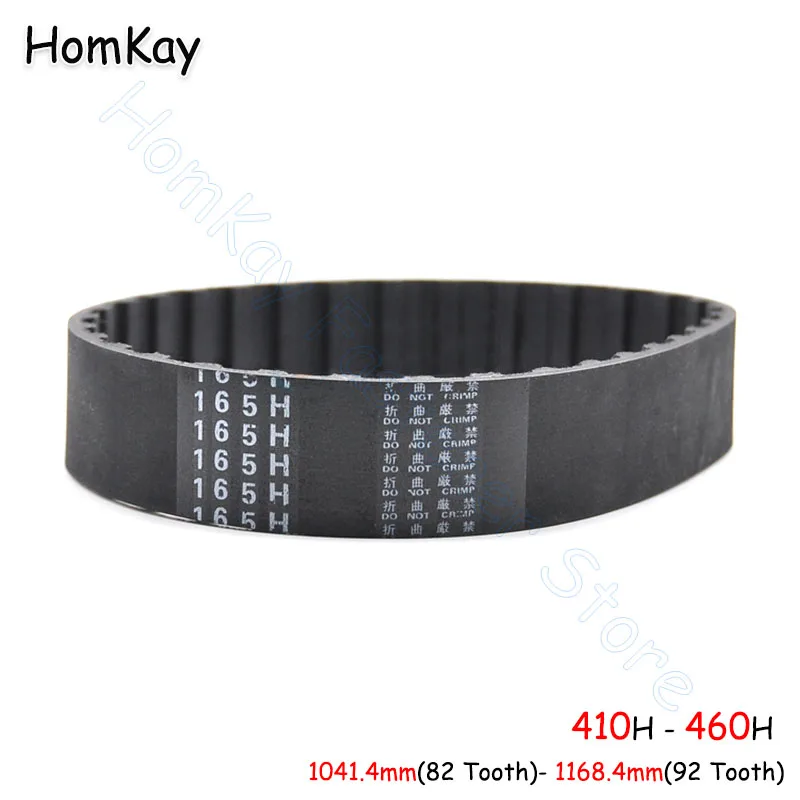 

H Timing Belt Rubber Closed-loop Transmission Belts Pitch 12.7mm No.Tooth 82 83 84 85 86 87 88 89 90 91 92Pcs width 25 30mm