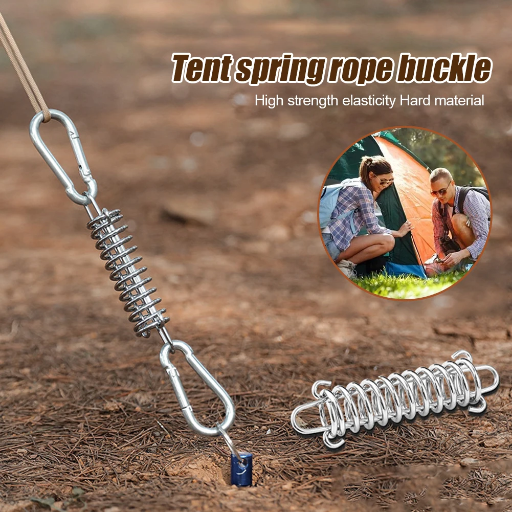 Spring Elastic Buckle Stainless Steel Wind Rope Buckle Canopy Awning Rope Fixed Hook for Outdoor Tent Camping Hiking Backpacking
Spring Elastic Buckle Stainless Steel Wind Rope Buckle Canopy Awning Rope Fixed Hook for Outdoor Tent Camping Hiking Backpacking