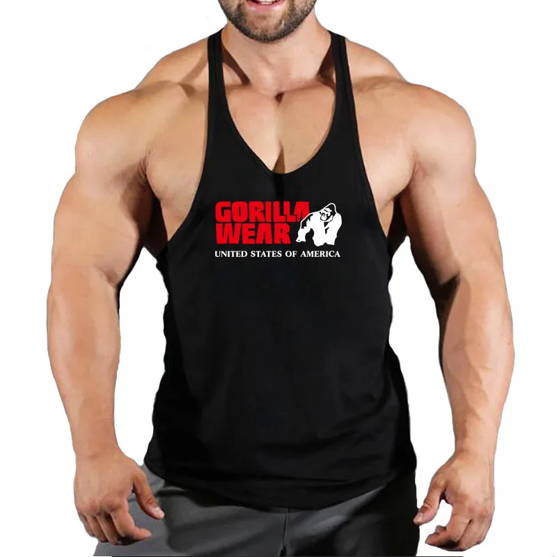 Gorilla wear fashion cotton sleeveless tank top men Fitness muscle shirt mens singlet Bodybuilding workout gym vest fitness men 
Gorilla wear fashion cotton sleeveless tank top men Fitness muscle shirt mens singlet Bodybuilding workout gym vest fitness men