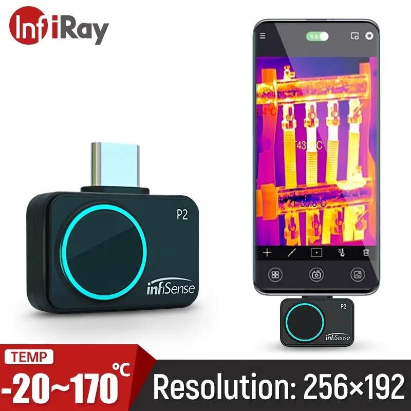 InfiRay Infrared Imaging Camera P2 Industrial PCB Floor Heating Detection Imaging Night Vision for Phones Android Type C
InfiRay Infrared Imaging Camera P2 Industrial PCB Floor Heating Detection Imaging Night Vision for Phones Android Type C