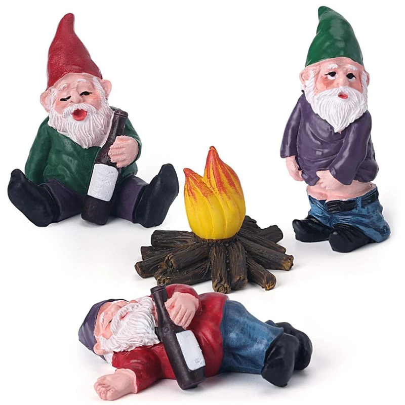 4Pcs/Set Garden Accessories Decorations Collectible Figurines Miniature Ornaments Mini Gnomes Fairy Garden Set Dwarfs Statue
4Pcs/Set Garden Accessories Decorations Collectible Figurines Miniature Ornaments Mini Gnomes Fairy Garden Set Dwarfs Statue