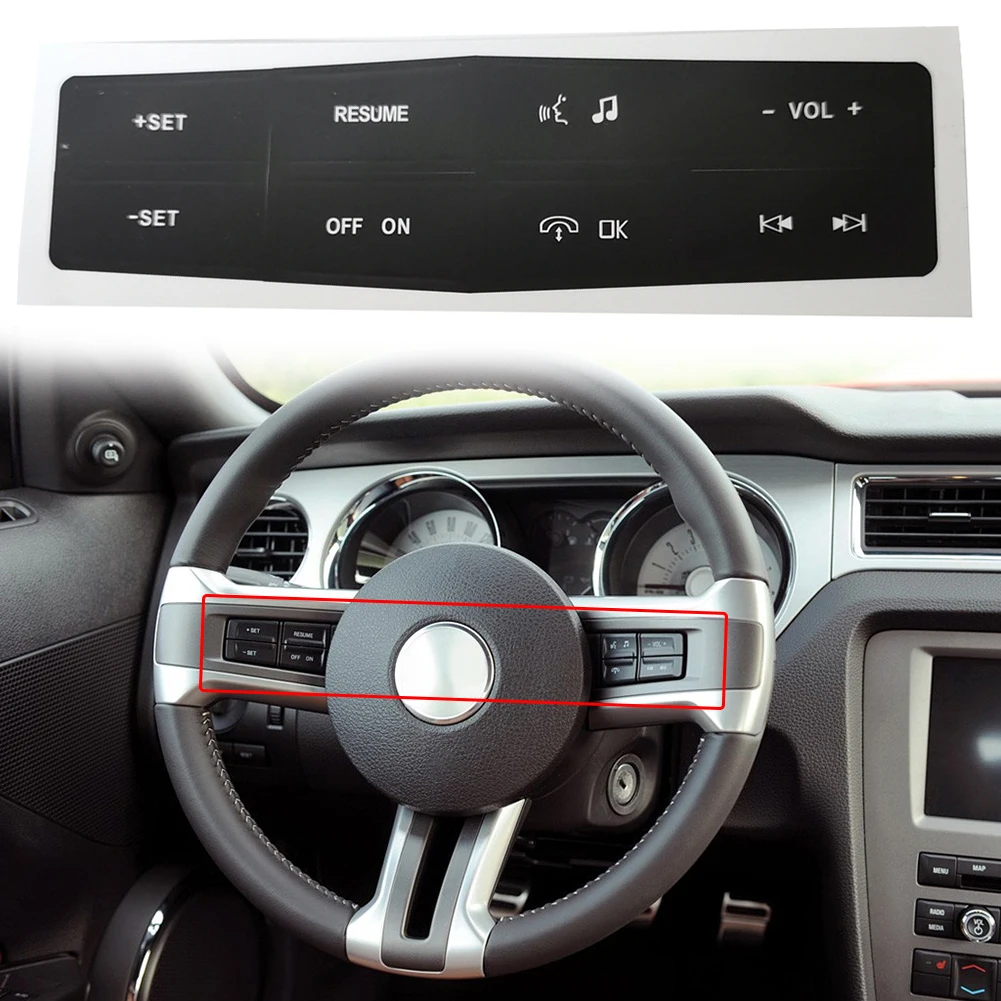 Car Steering Wheel Control Button Repair Decals Stickers For Ford Mustang 2010-2012 Auto Repair Sticker Interior Replacement
Car Steering Wheel Control Button Repair Decals Stickers For Ford Mustang 2010-2012 Auto Repair Sticker Interior Replacement
