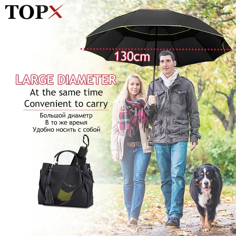 NEW 130cm Double Strong Wind Resistant Umbrella Rain Women Large Folding Non-automatic Umbrellas Men Family Travel Business Para
NEW 130cm Double Strong Wind Resistant Umbrella Rain Women Large Folding Non-automatic Umbrellas Men Family Travel Business Para