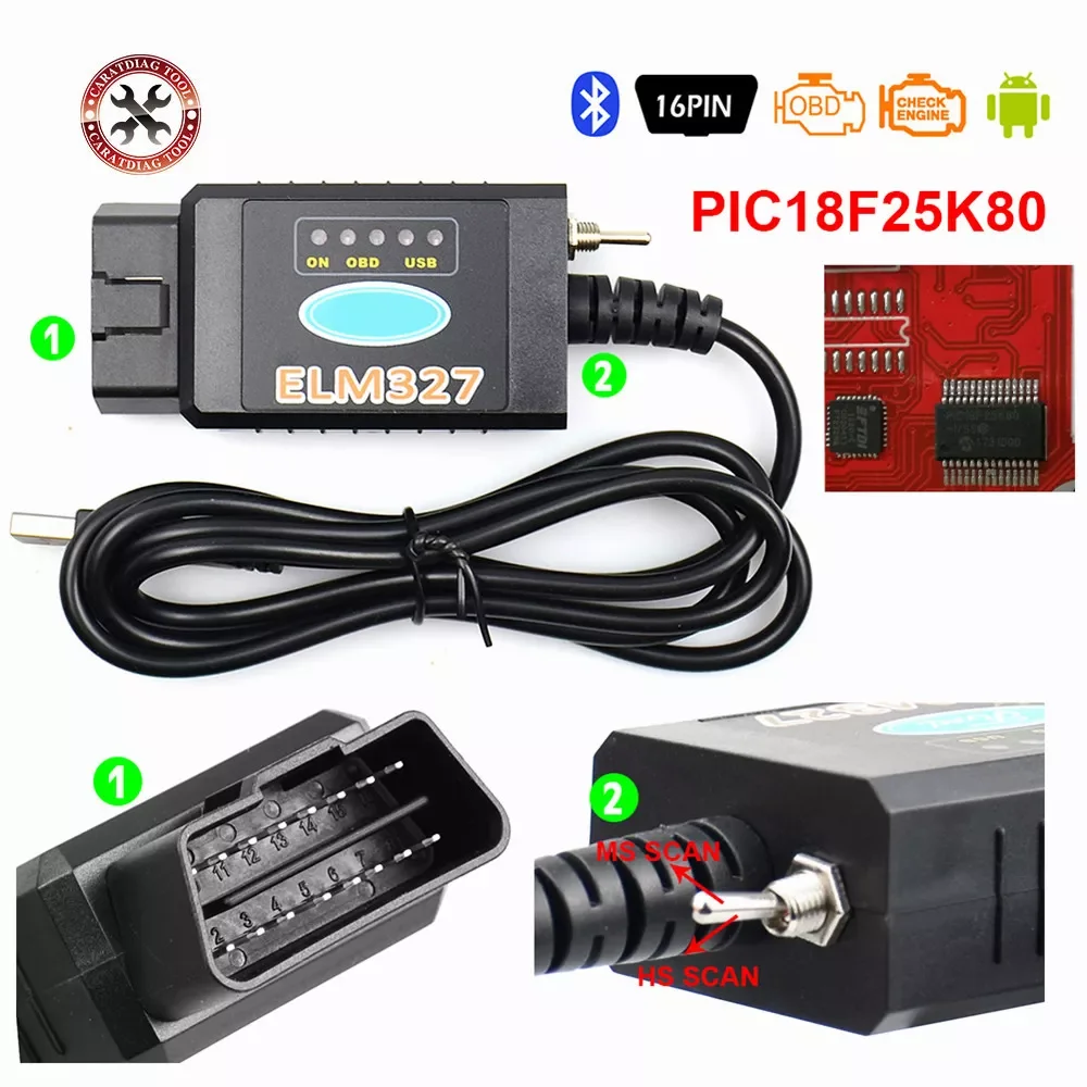 ELM327 USB FTDI PIC18F25K80 Chip ELMconfig Code Reader for HS CAN/MS CAN Forscan ELM 327 Bluetooth OBDII Diagnostic Tool
ELM327 USB FTDI PIC18F25K80 Chip ELMconfig Code Reader for HS CAN/MS CAN Forscan ELM 327 Bluetooth OBDII Diagnostic Tool