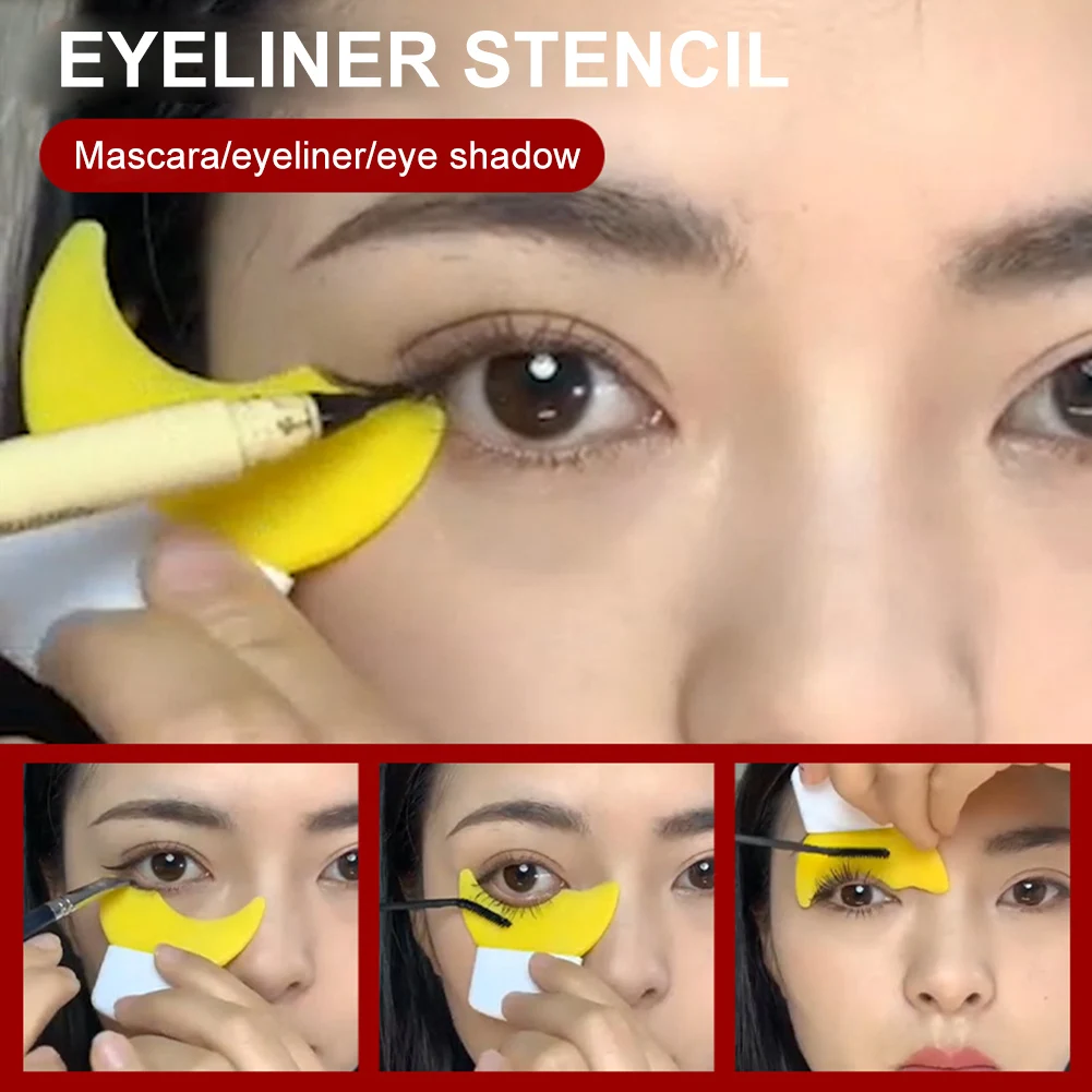 Silicone Eyeliner Stencils Eye Makeup Template Mascara Baffle Eyeliner Eyeshadow Shaping Assistant Aid Tool Makeup Tool
Silicone Eyeliner Stencils Eye Makeup Template Mascara Baffle Eyeliner Eyeshadow Shaping Assistant Aid Tool Makeup Tool