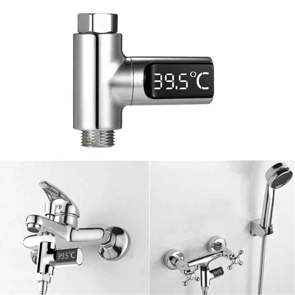 LED Display Water Shower Thermometer Self-Generating Electricity Water Temperature Monitor Energy Smart Meter
LED Display Water Shower Thermometer Self-Generating Electricity Water Temperature Monitor Energy Smart Meter