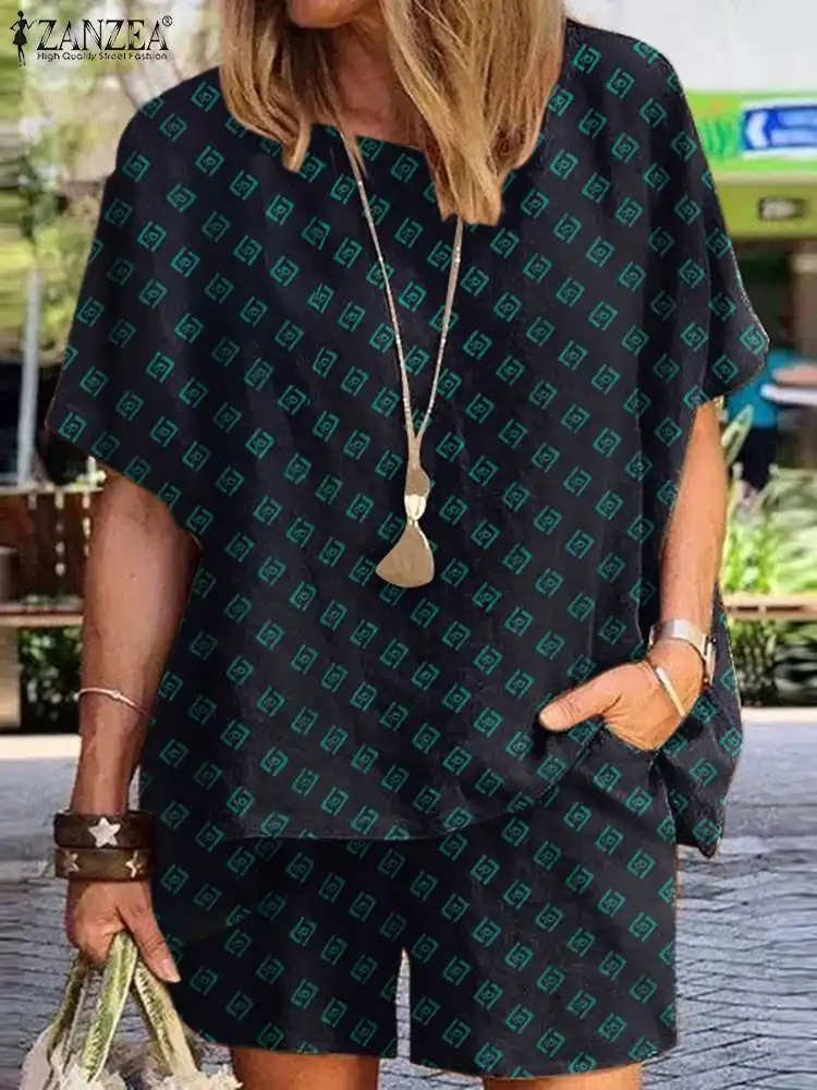 ZANZEA Summer Femme Fashion Matching Set Half Sleeve O-Neck Blouse Bohemian Casual Holiday Wide-legged Pant Outfit Tracksuit
ZANZEA Summer Femme Fashion Matching Set Half Sleeve O-Neck Blouse Bohemian Casual Holiday Wide-legged Pant Outfit Tracksuit