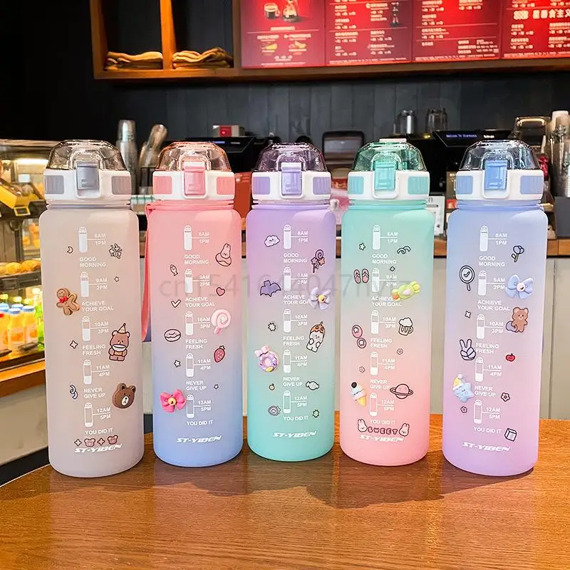 Gradient Large Capacity Portable Plastic Water Cup 1100ml Student Direct Drinking Cup with Scale Men's and Women's Sports Cup
Gradient Large Capacity Portable Plastic Water Cup 1100ml Student Direct Drinking Cup with Scale Men's and Women's Sports Cup