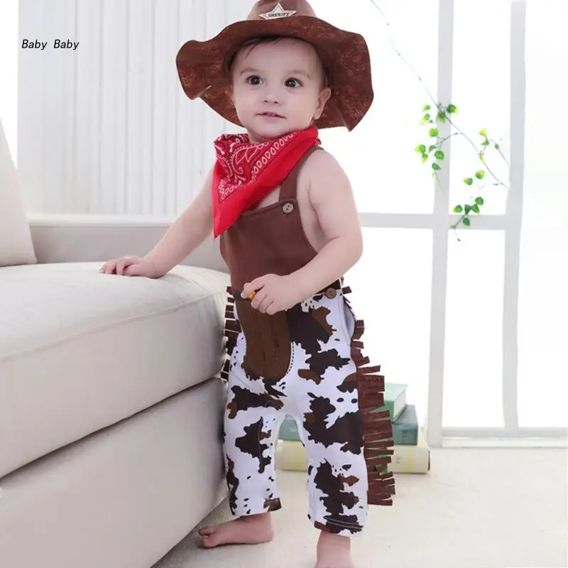 Q81A Infant Photo Costume Hat & Western Cowboy Photo Clothes 6-12M Baby Birthday Gift
Q81A Infant Photo Costume Hat & Western Cowboy Photo Clothes 6-12M Baby Birthday Gift