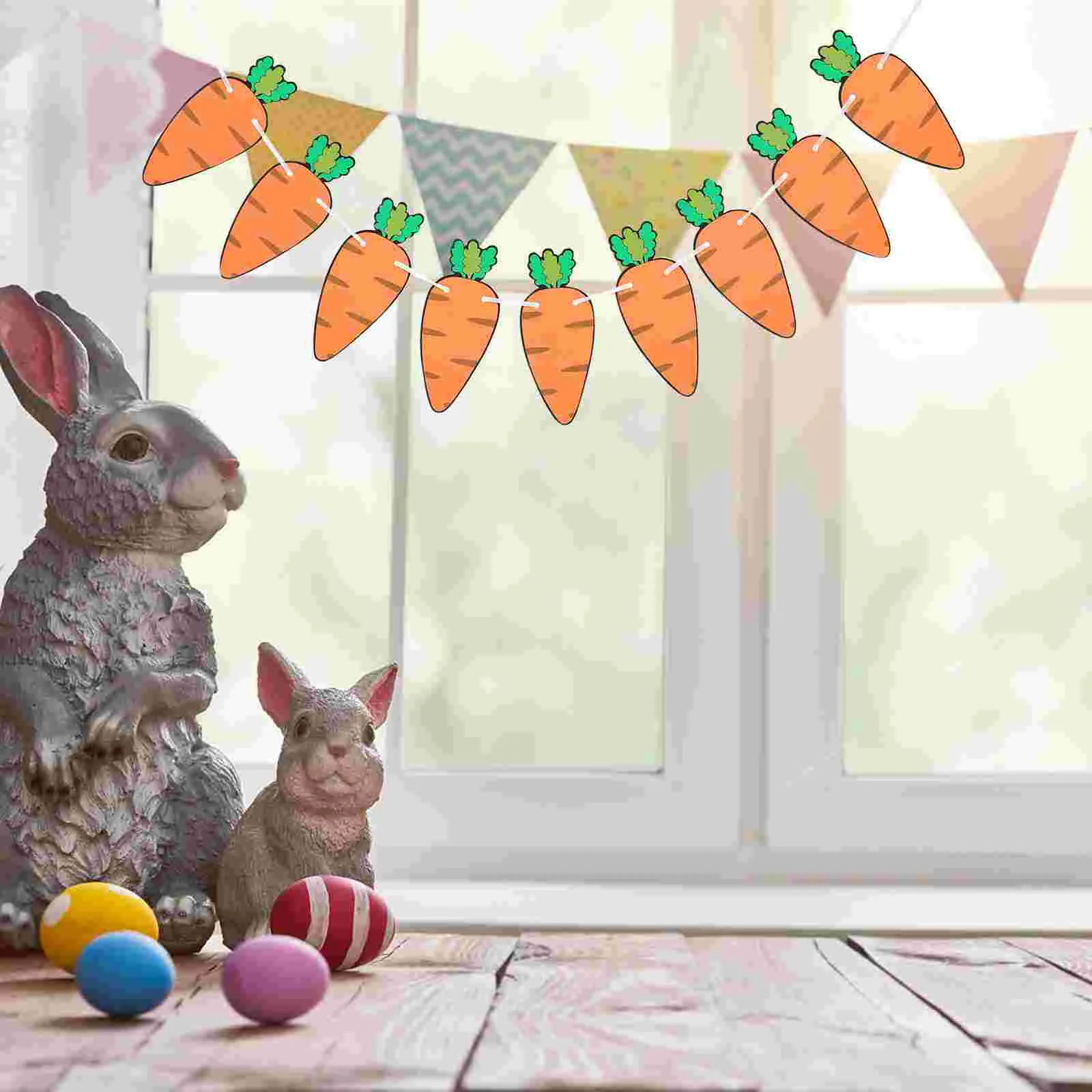 Easter Garland Bunting Banner Fireplace Mantal Decor Ornament Paper Flag Decoration For Home
Easter Garland Bunting Banner Fireplace Mantal Decor Ornament Paper Flag Decoration For Home