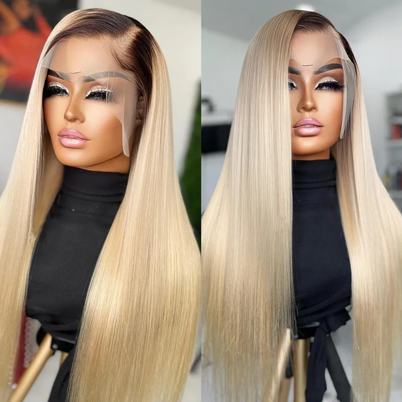 Preplucked Soft 180%Density 26Inch Ombre Blonde Silky Straight Long Natural Hairline Glueless Lace Front Wig For Women Babyhair
Preplucked Soft 180%Density 26Inch Ombre Blonde Silky Straight Long Natural Hairline Glueless Lace Front Wig For Women Babyhair