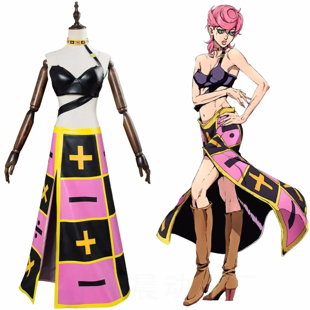 Женская одежда Trish A Jojos с необычными приключениями юбка и униформа для взрослых