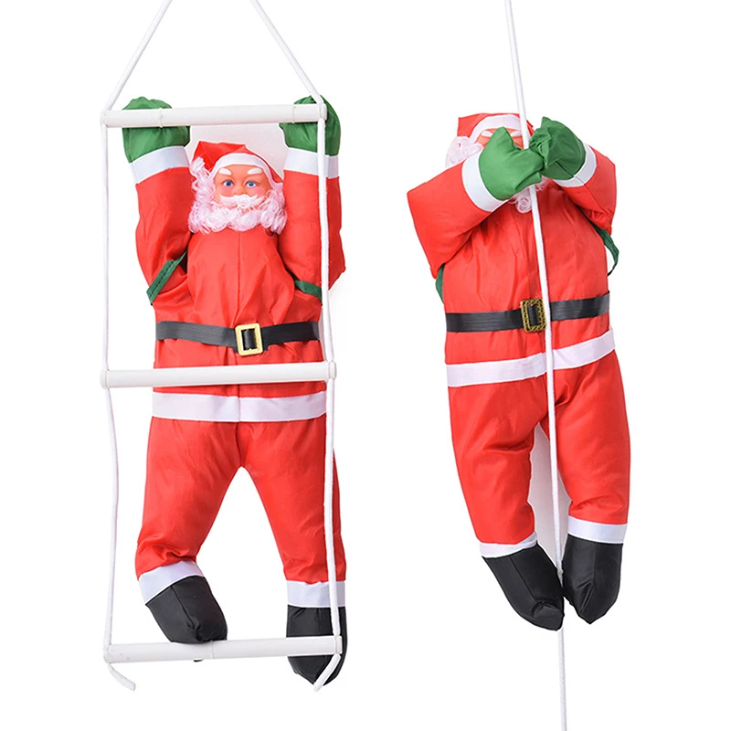 

Рождественские украшения, подарок, лестница для скалолазания, Санта-Клаус, Рождественская елка, настенные подвески, веревка для скалолазания, кукла, новогодняя игрушка для детей