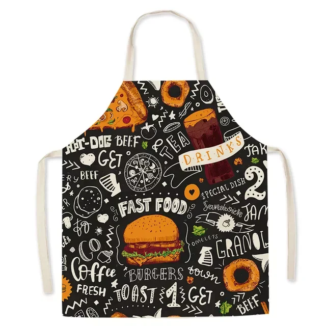 Gourmet Pattern Kitchen Apron Male Burger Fries Pizza Pattern Children's Sleeveless Apron Household Cleaning Tool Fartuchy
Gourmet Pattern Kitchen Apron Male Burger Fries Pizza Pattern Children's Sleeveless Apron Household Cleaning Tool Fartuchy