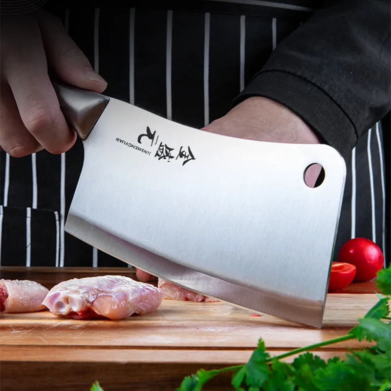 Chinese Kitchen Knife Stainless Steel Knives 4Cr13 High Carbon Cleaver Durable Chef Slicing Chopping Knife Ultra Sharp Blade
Chinese Kitchen Knife Stainless Steel Knives 4Cr13 High Carbon Cleaver Durable Chef Slicing Chopping Knife Ultra Sharp Blade