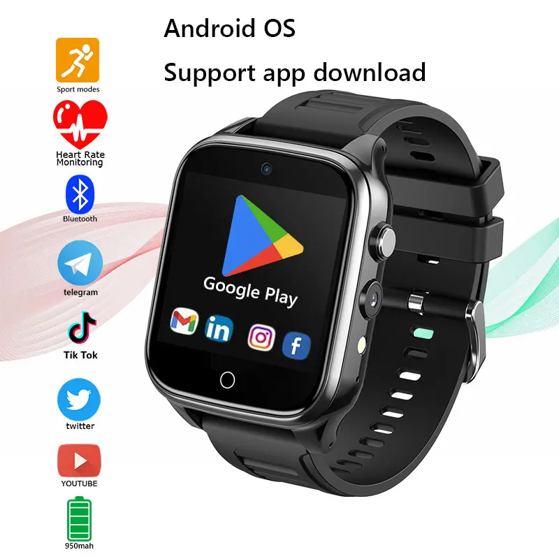 4G Smartwach Men Android GPS Camera Wifi Heart Rate Bidirectional Positioning Google Play Independent SIM Gift for xiaomi phone
4G Smartwach Men Android GPS Camera Wifi Heart Rate Bidirectional Positioning Google Play Independent SIM Gift for xiaomi phone