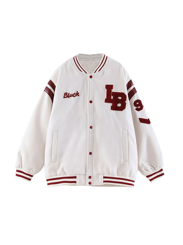 Letter Embroidered Jacket Coat For Women Y2K Street Hip-hop Retro Baseball Uniform Couple Casual All-match Jacket Top
Letter Embroidered Jacket Coat For Women Y2K Street Hip-hop Retro Baseball Uniform Couple Casual All-match Jacket Top